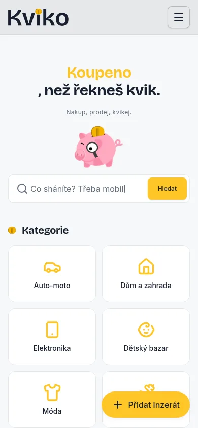 Kviko.cz na mobilu